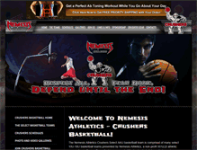 Tablet Screenshot of crushersbasketball.org